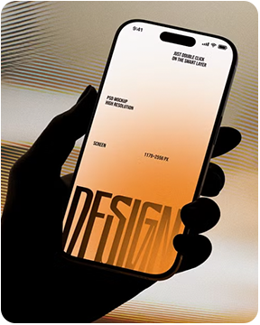 Hand with Mobile Design