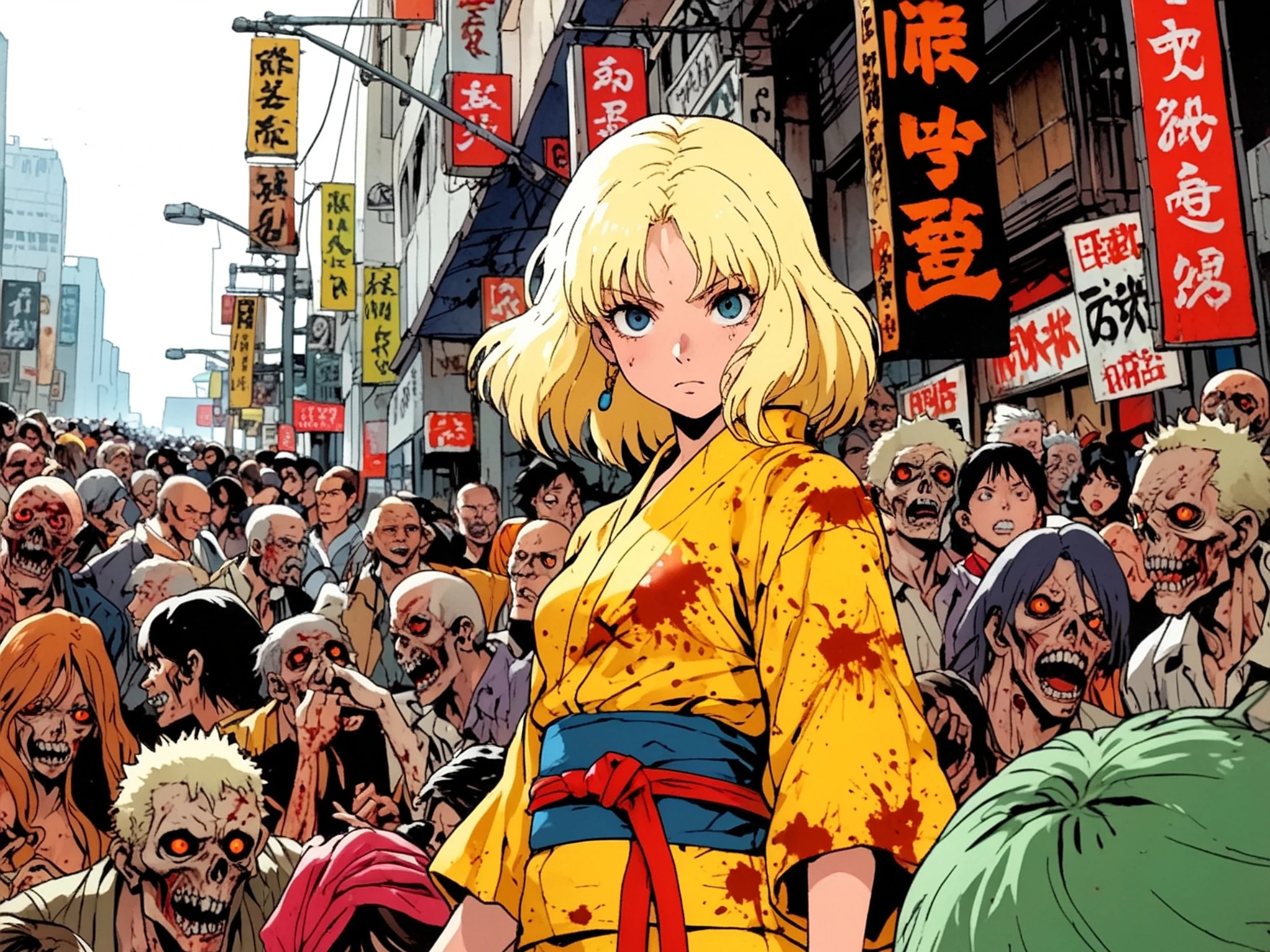 Akari Yurebane is the mysterious force behind the outbreak, a distant manipulator whose influence spreads through the dead like a quiet signal.