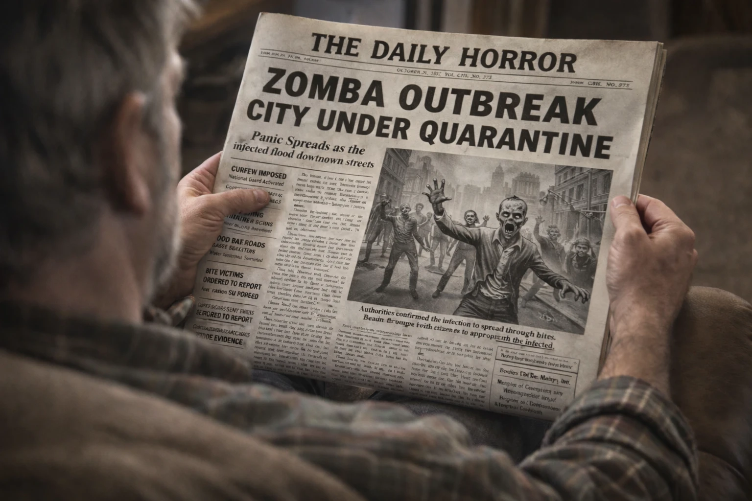 ZOMBA Squad moves through outbreak zones, rescuing survivors and fighting the infected.