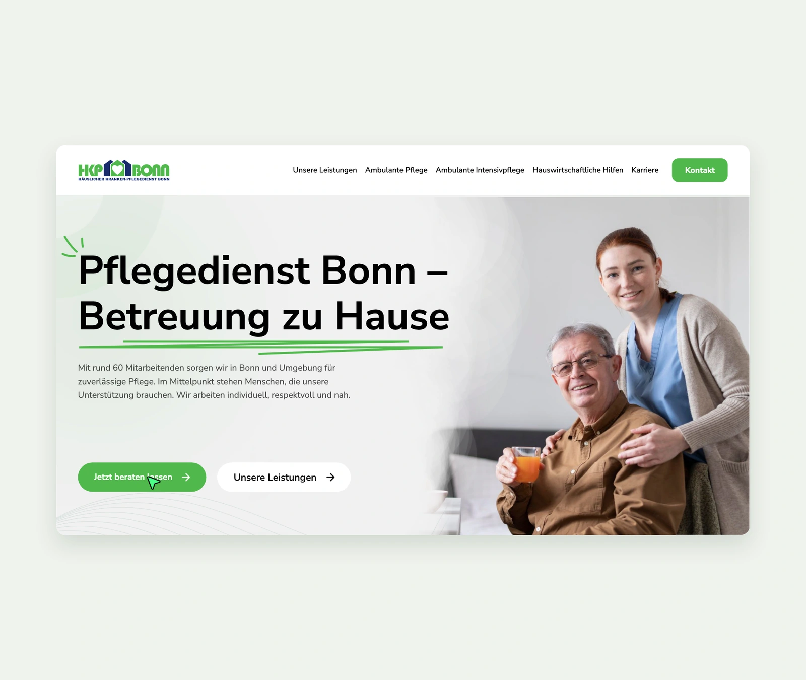 Webseiten-Vorschau von HKP Bonn