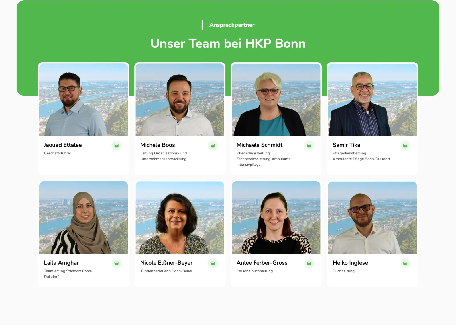 Die Ansprechpartner im Teamabschnitt auf hkpbonn.de.