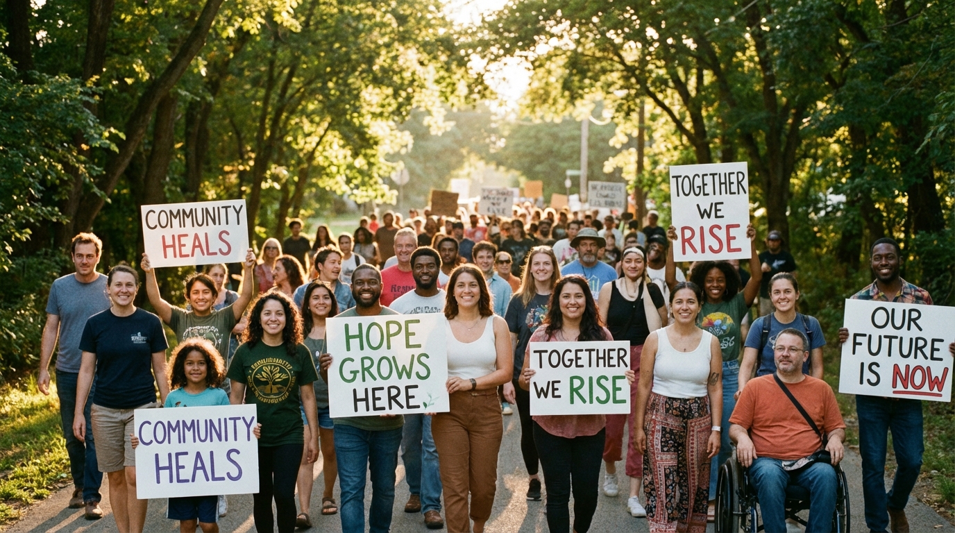 A community ripple — one spark lighting others