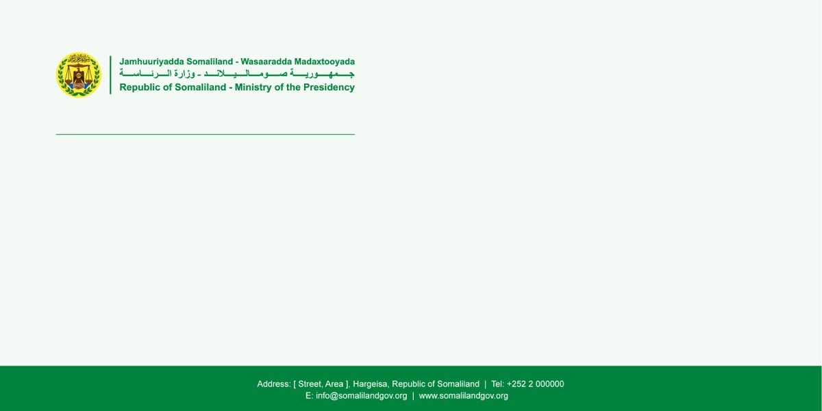 Official DL envelope template - Ministry of the Presidency sample