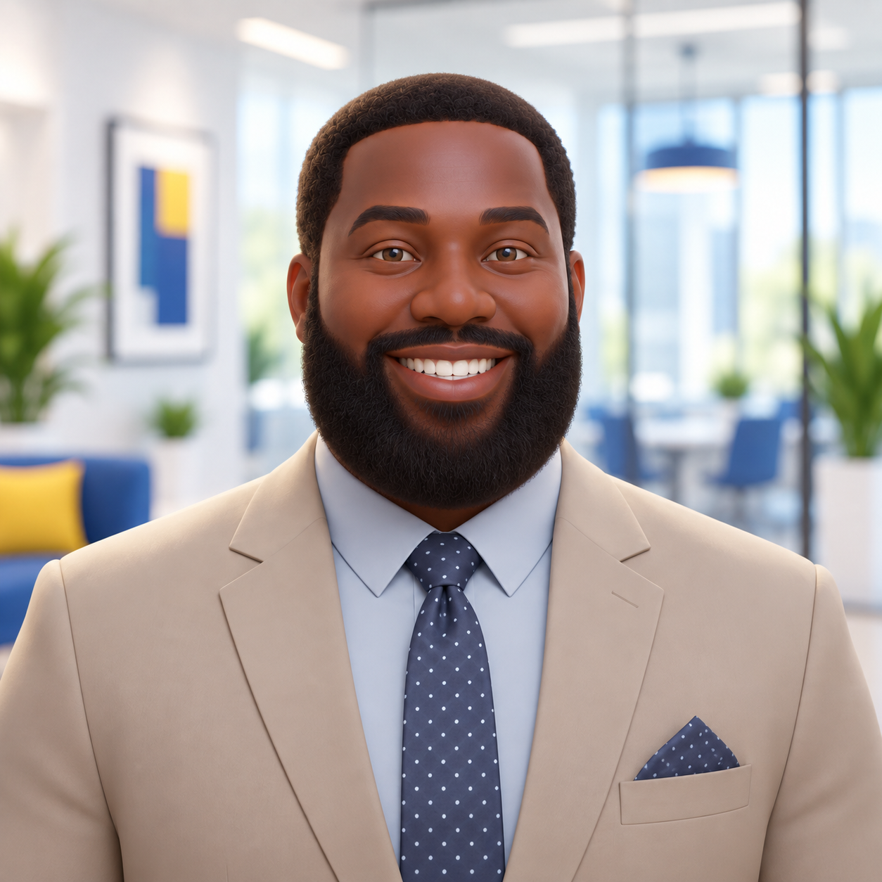 Illustrated portrait of Lamont Joseph