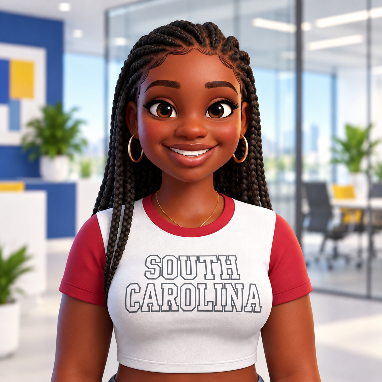 Illustrated portrait of Talia Jordan