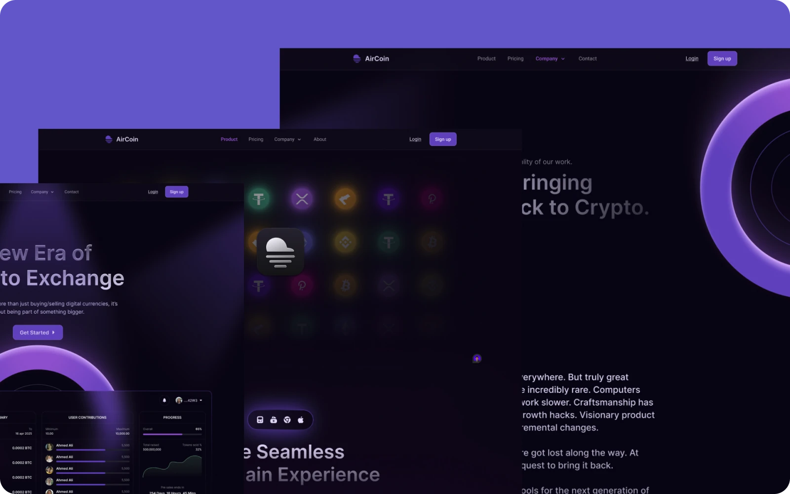 AirCoin - Webflow Template Image