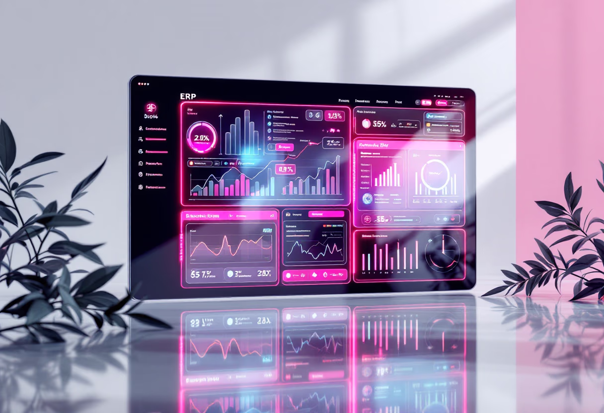 [interface] image of erp system integration on various devices