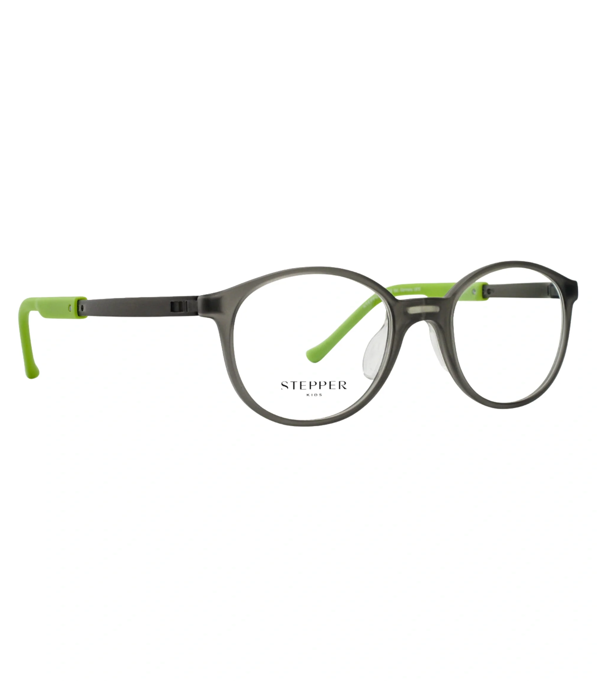 Gray and green round eyeglasses from Stepper Kids collection