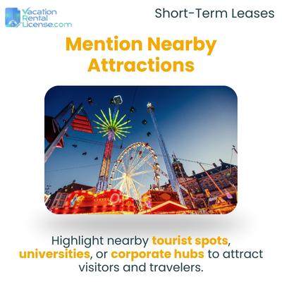 Mention Nearby Attractions