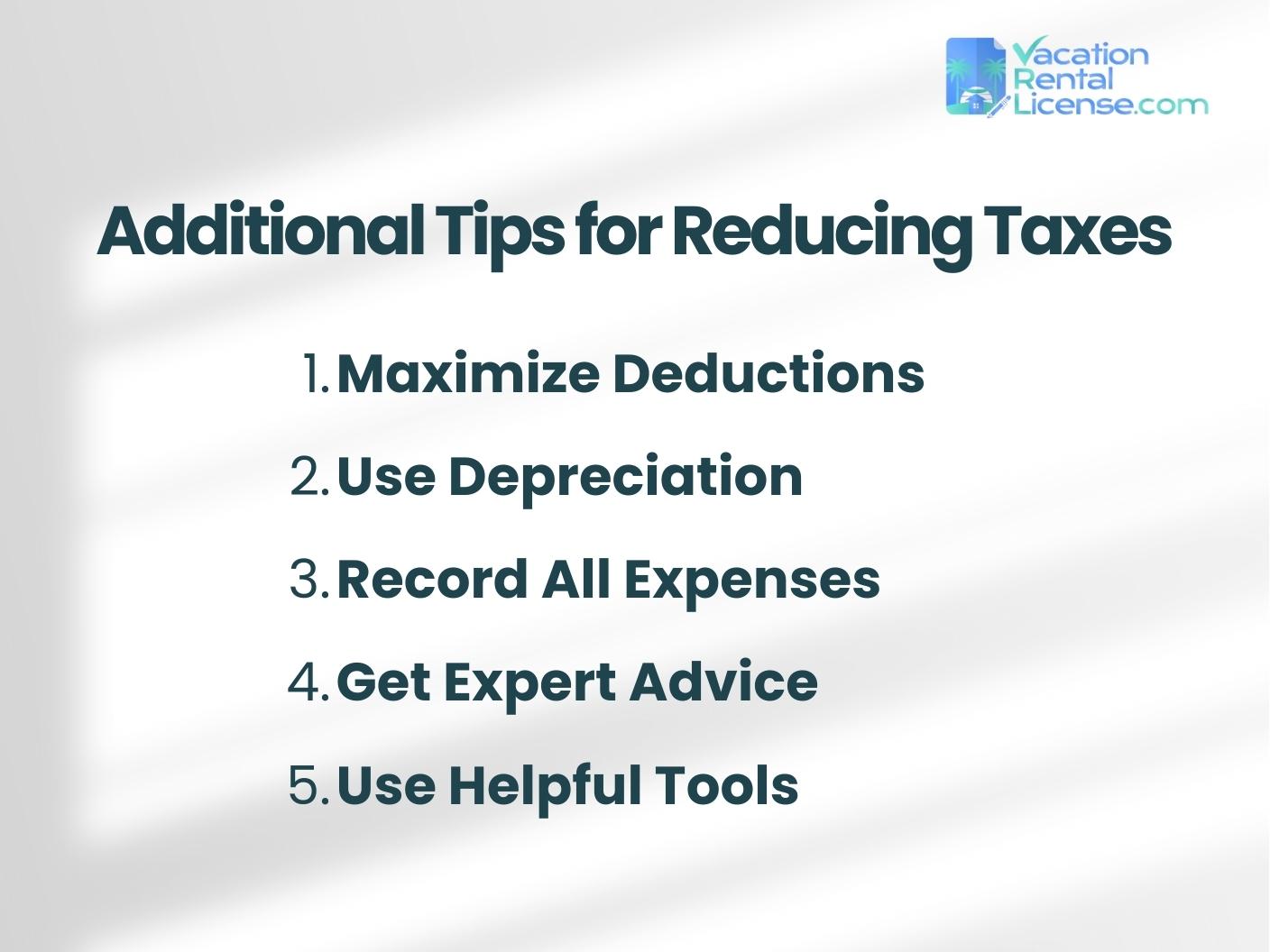 Additional Tips for Reducing Taxes