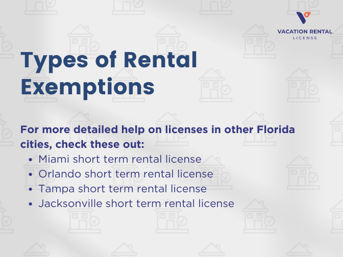 Types of Rental Exemptions