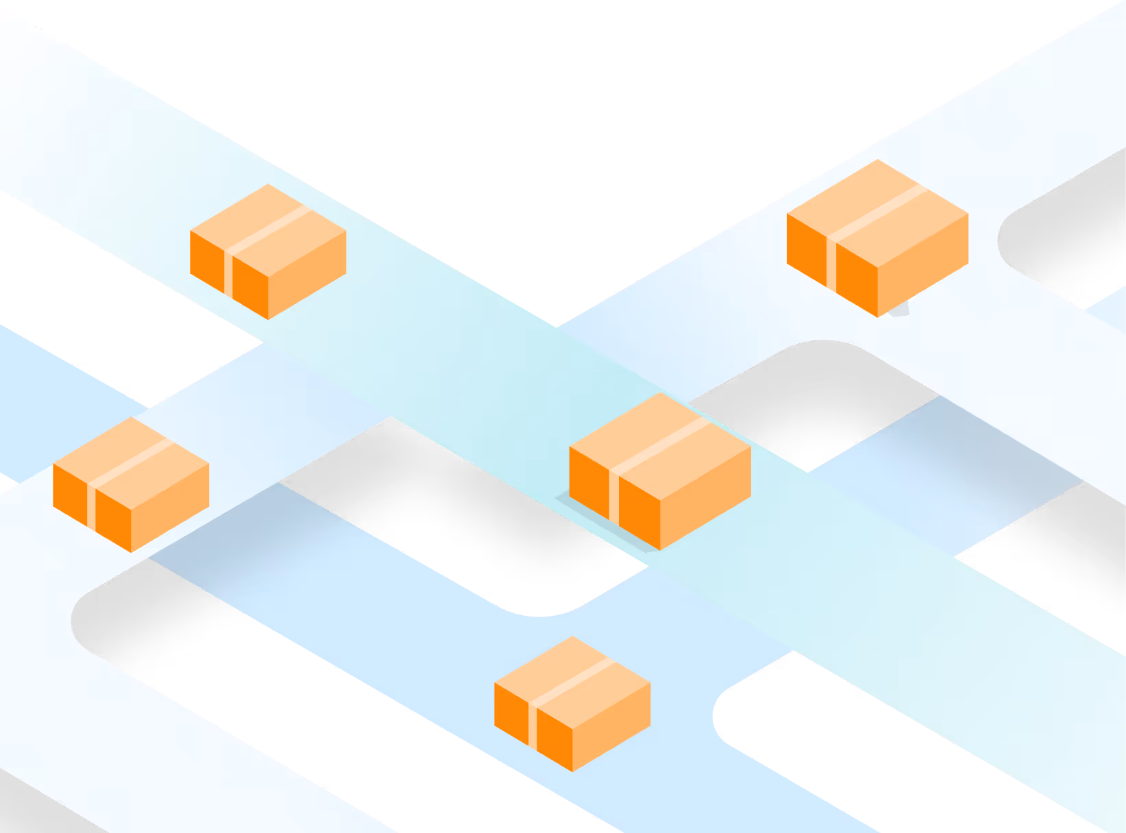 OmnifiCX intelligent routing visual showing optimized fulfillment paths