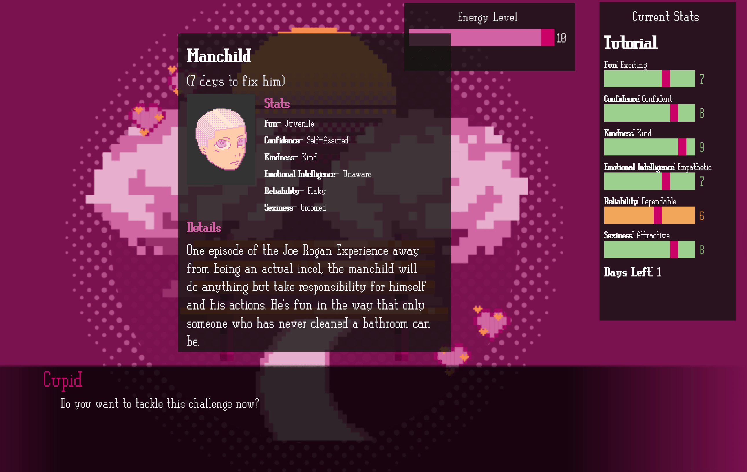 Fiximupim: Dating Simulation Game Exploring Emotional Labor Through System Design