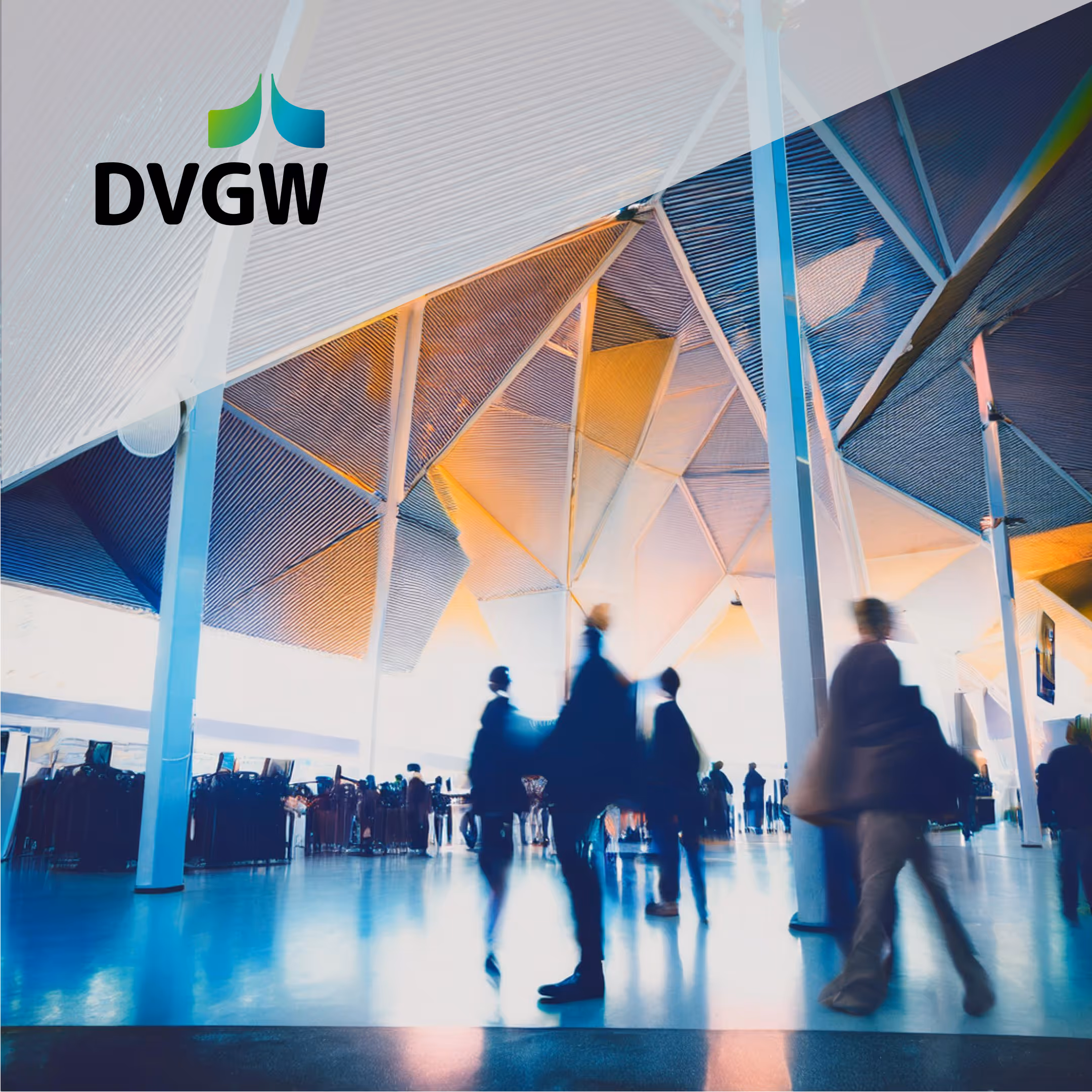 Logo von DVGW und einer Menschenmenge
