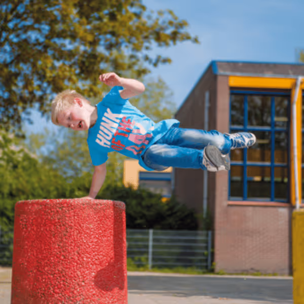 Spelen op het schoolplein