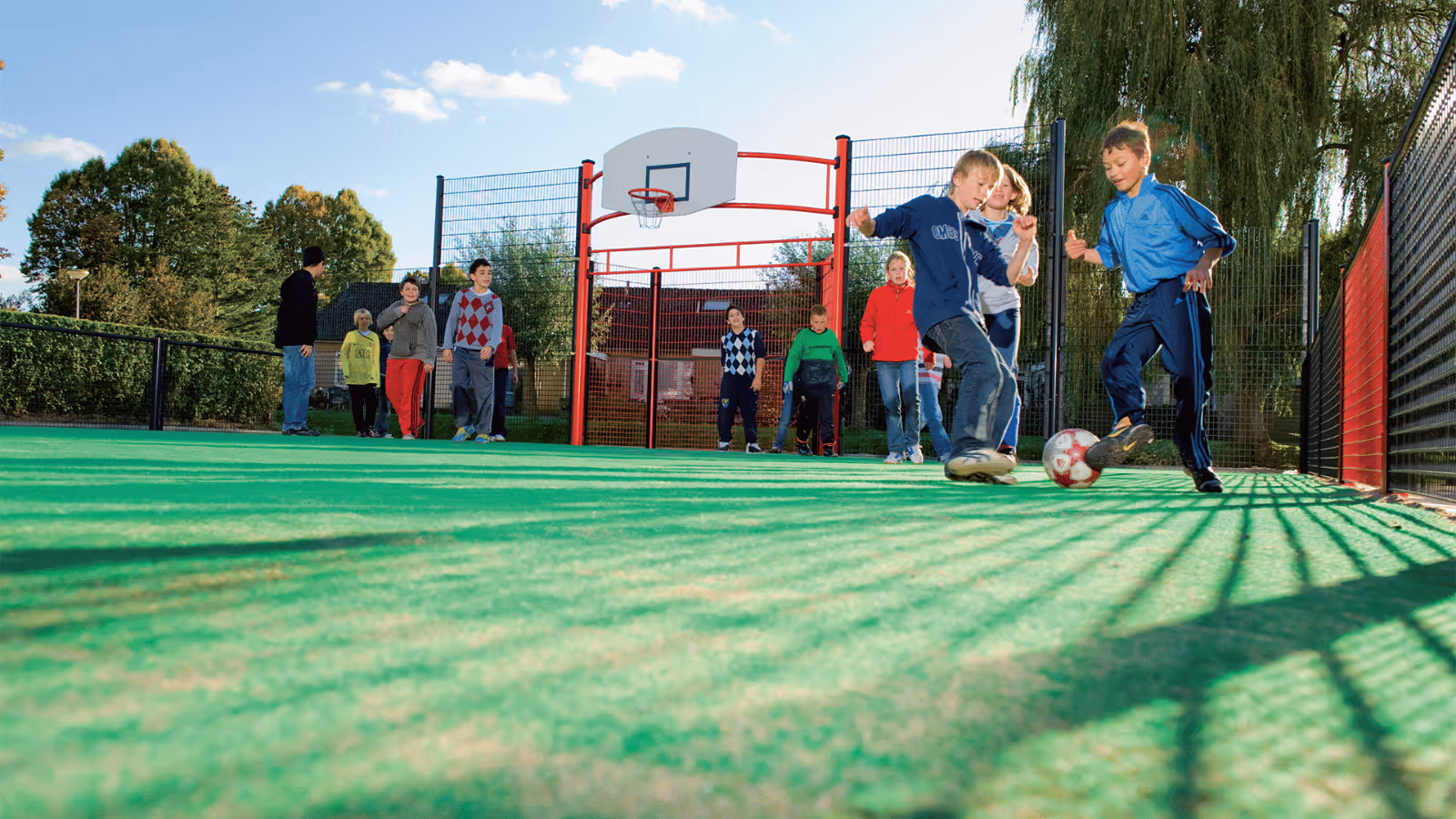 Sportcourts zijn zelden leeg