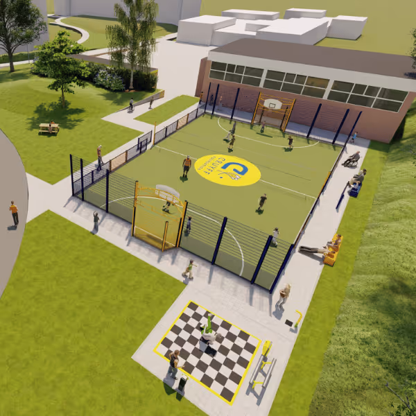 Ontwerp van Nijha multisportcourt Johan Cruyff