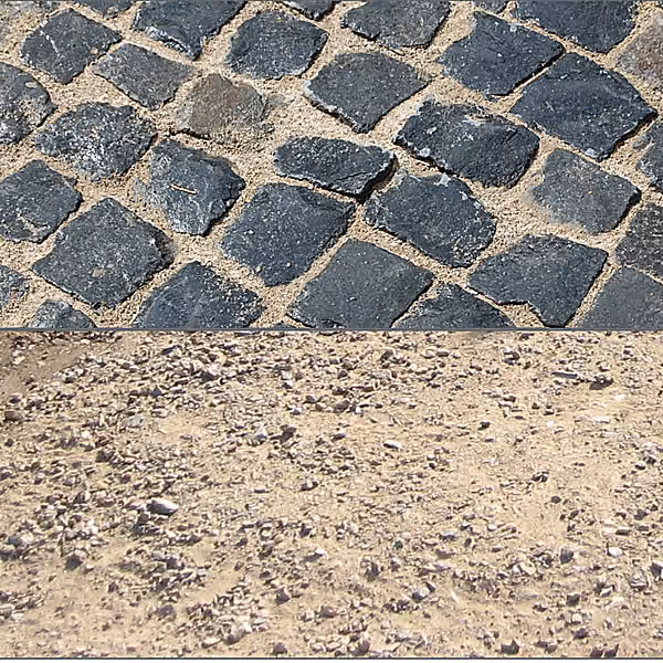 Karrepad natuurlijke omgeving