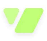 Abstract green shapes forming a stylized logo.