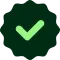 Green check mark icon indicating confirmation or success.