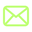 Green envelope icon symbolizing email or messaging.
