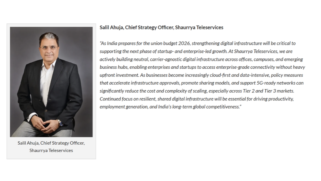Shaurrya Teleservices has been featured in Tele.net’s exclusive story, “Union Budget 2026: