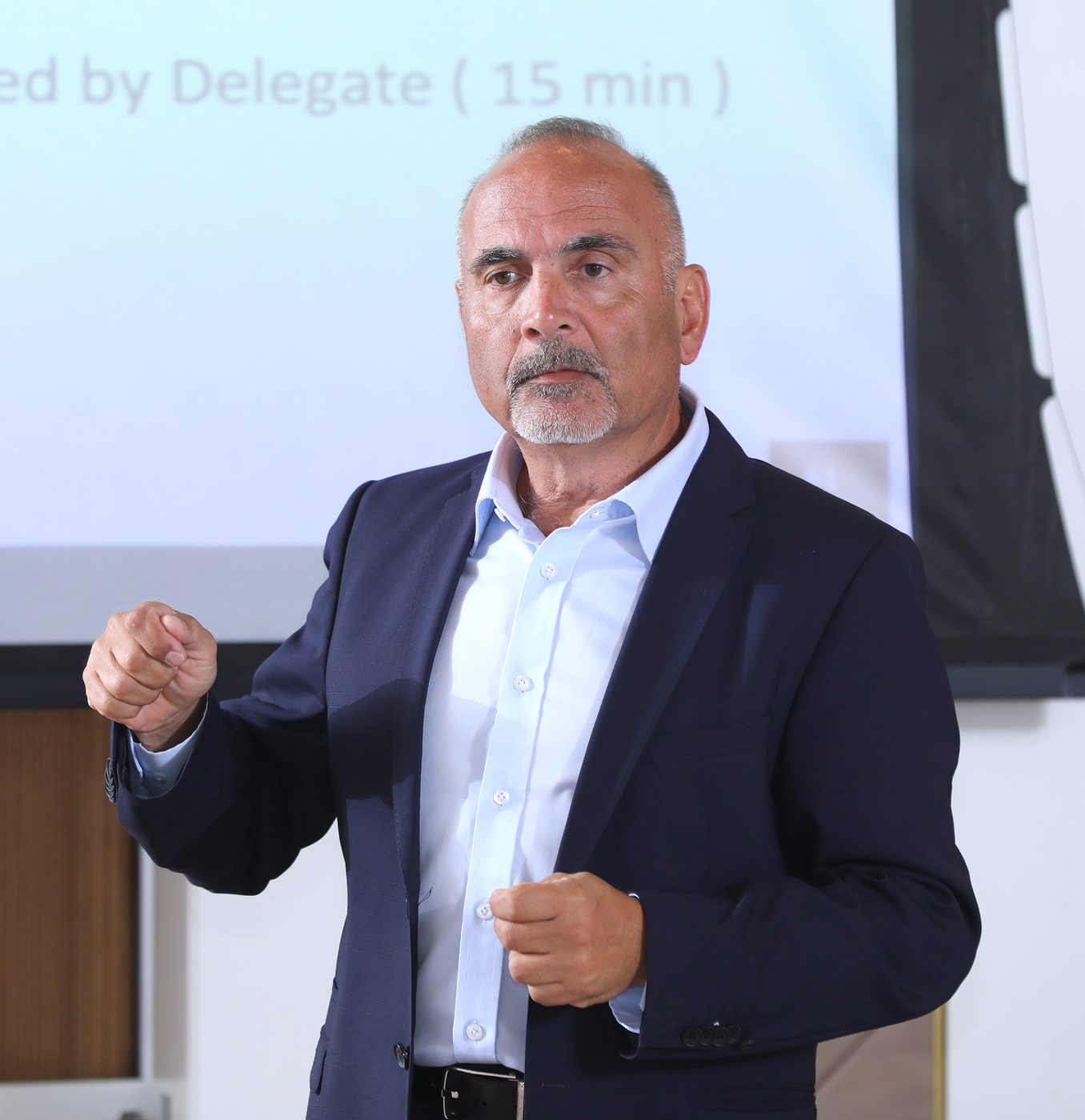 Dr. Elie Daher speaking