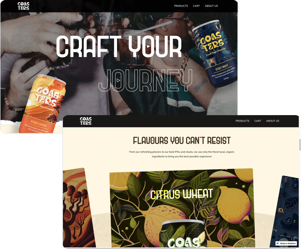 Coasters case study - Coasters web development and UI design by Suplex Design Dubai