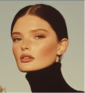 Person wearing a wide-brimmed white hat and a black outfit holding a large white abstract sculpture with a hole in the center.