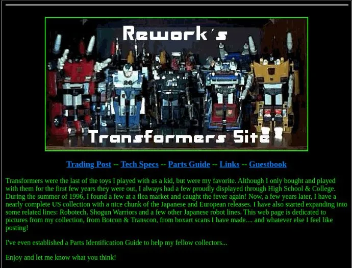 Rework’s Transformers Page
