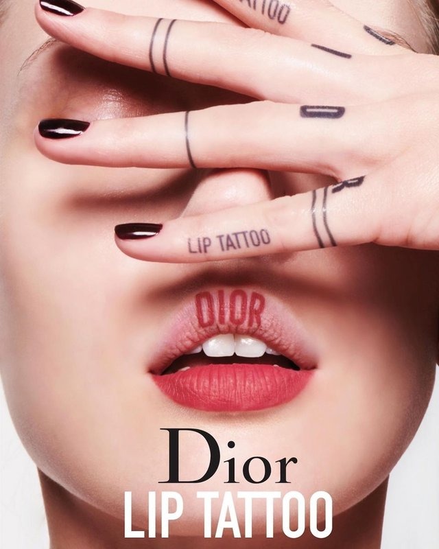 Dior lip Tattoo