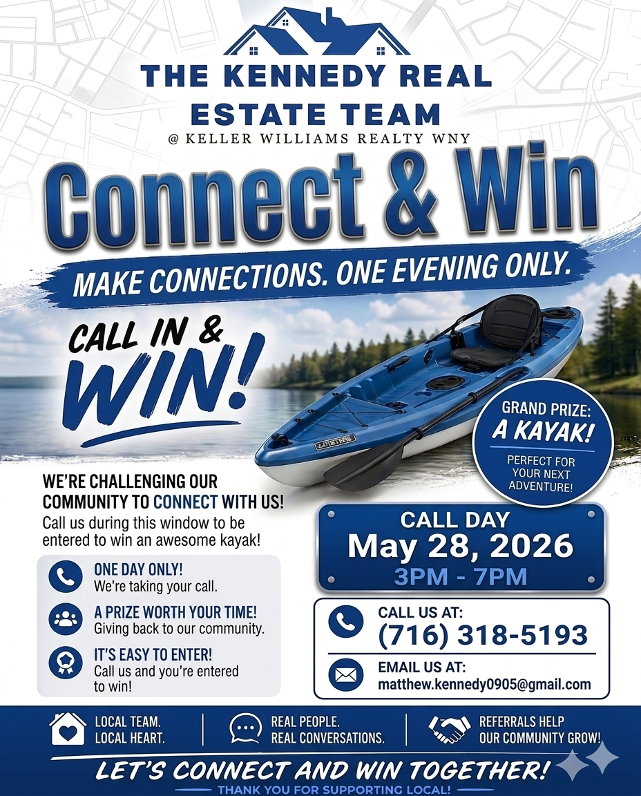 Connect & Win Giveaway Event flyer