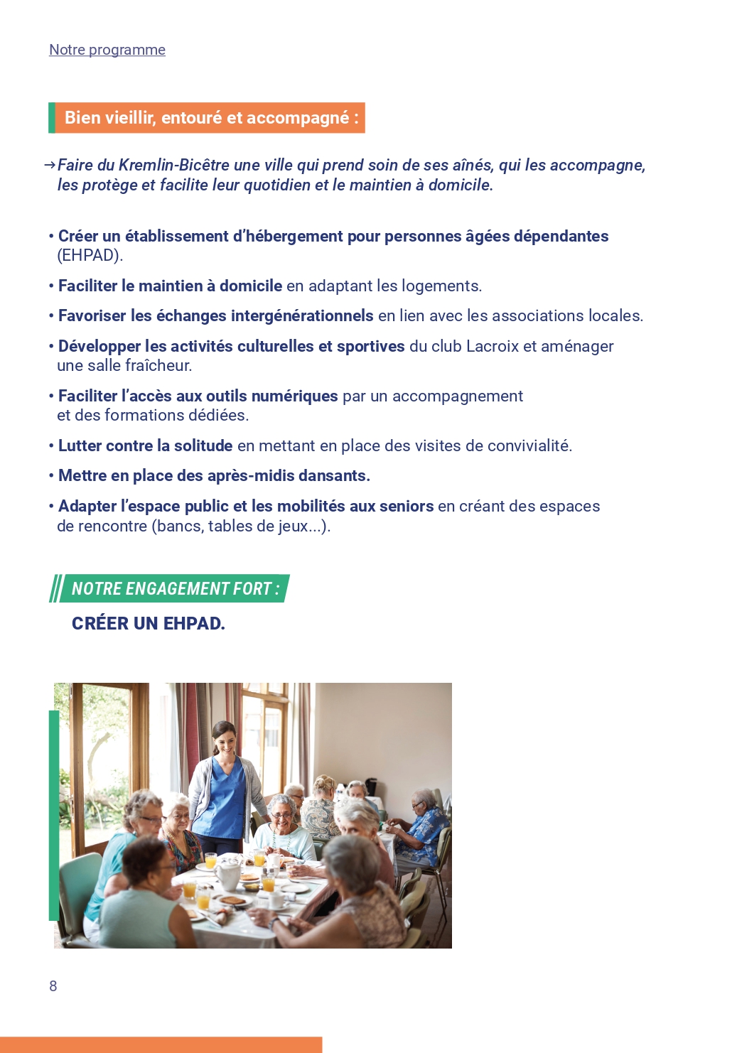 Notre programme page 8