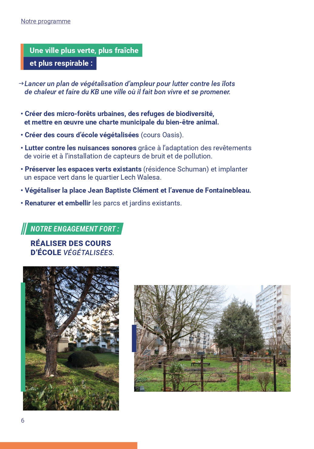 Notre programme page 6