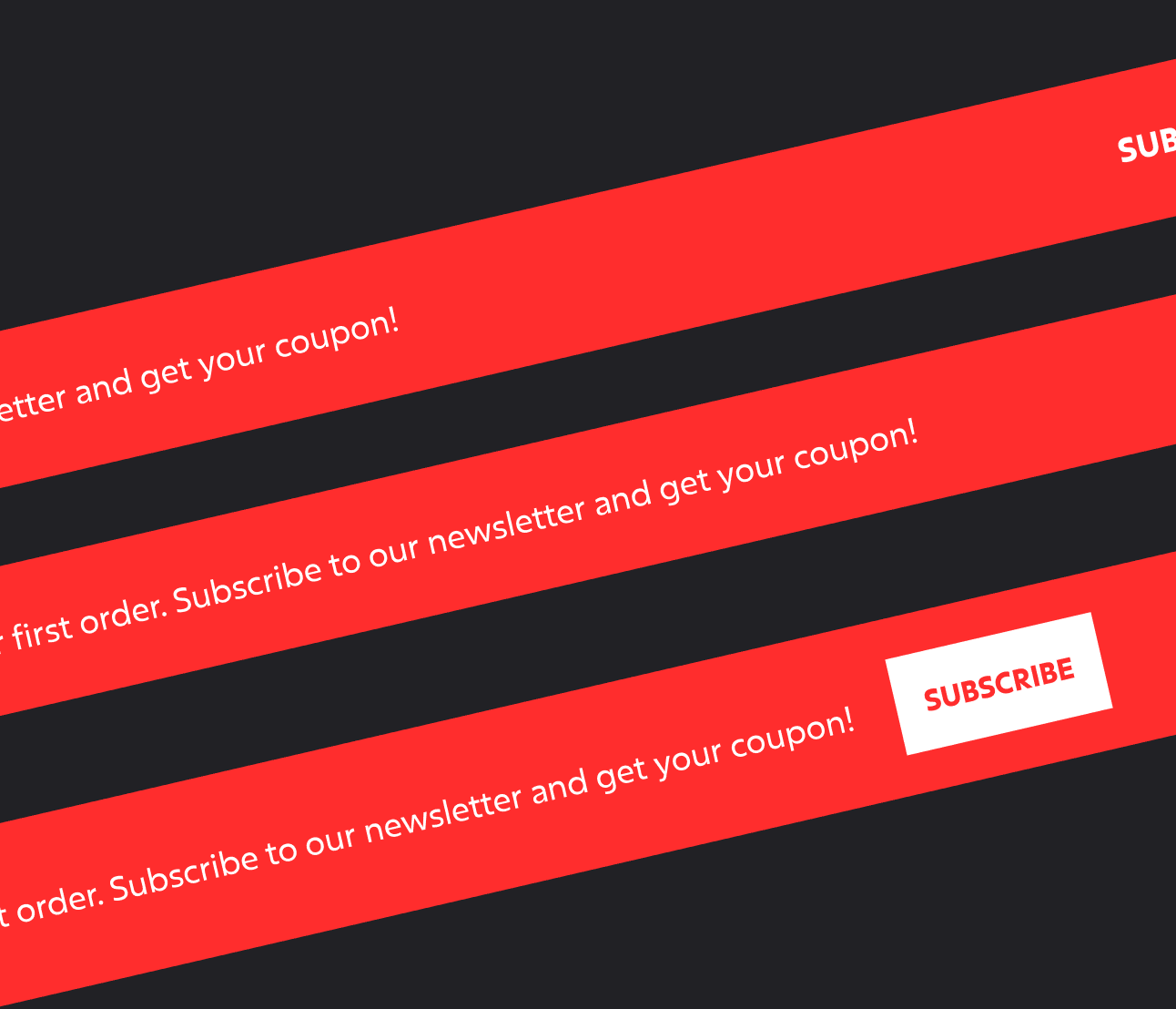 Gymnastic X - 3 Notification Bars - Gym Webflow Template