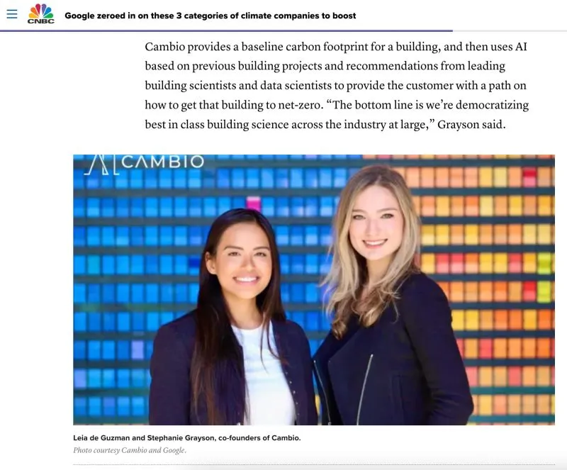 Google zeroes in on Cambio