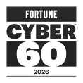Fortune Cyber 60 2020 logo in bold white text on black background.