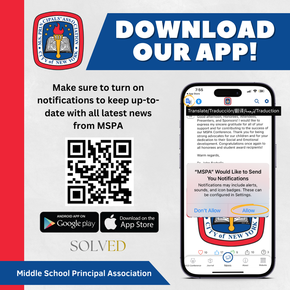 Download MSPA NYC School App Flyer