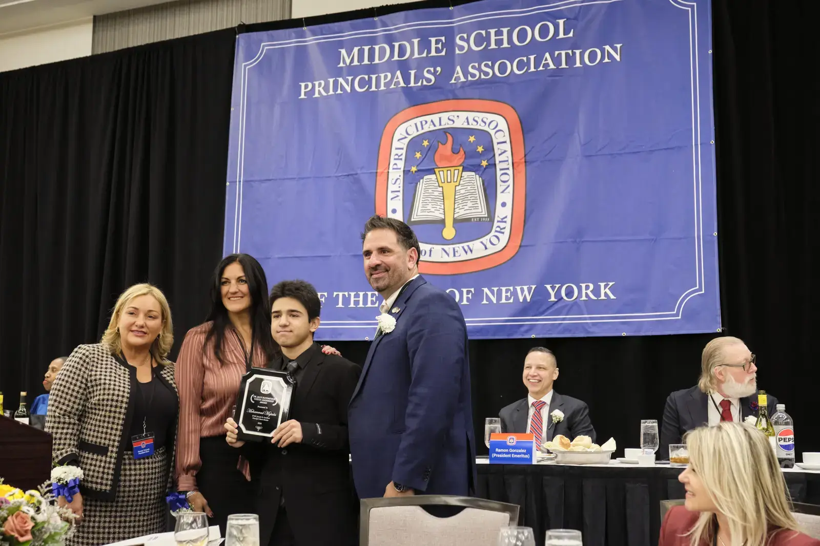 Student receives award at Middle School Principals' Association event