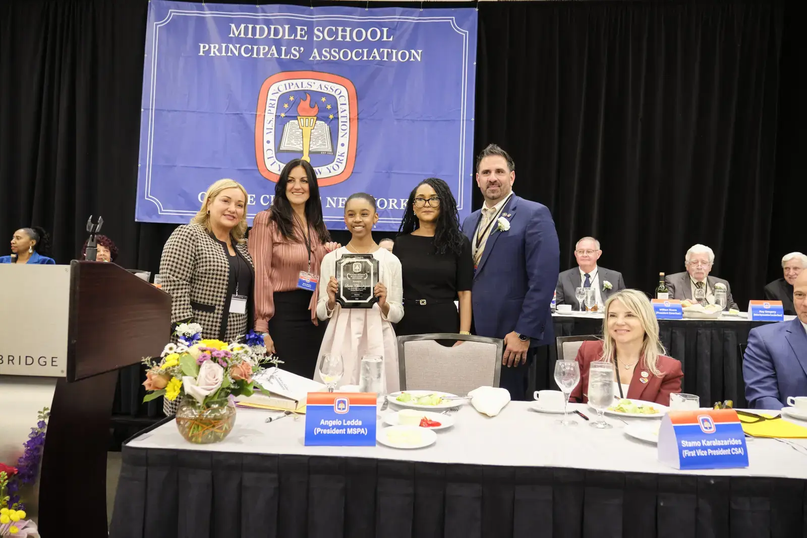 Student receives award at Middle School Principals Association ceremony