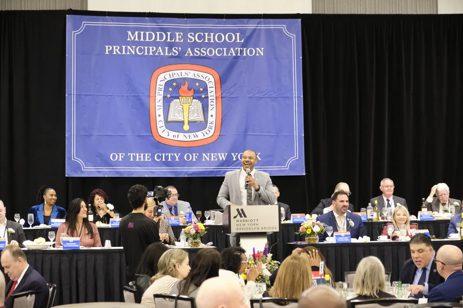 Speaker addresses Middle School Principals' Association conference attendees