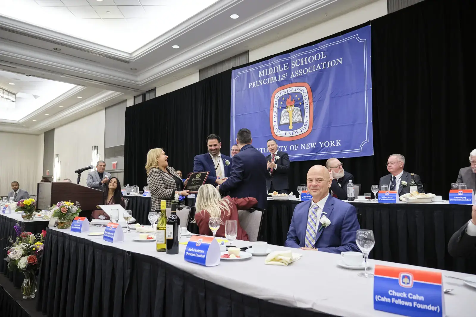 Middle School Principals Association award ceremony and luncheon event