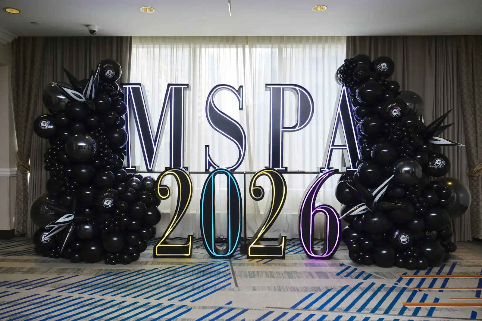 MSPA 2026 balloon display at school event