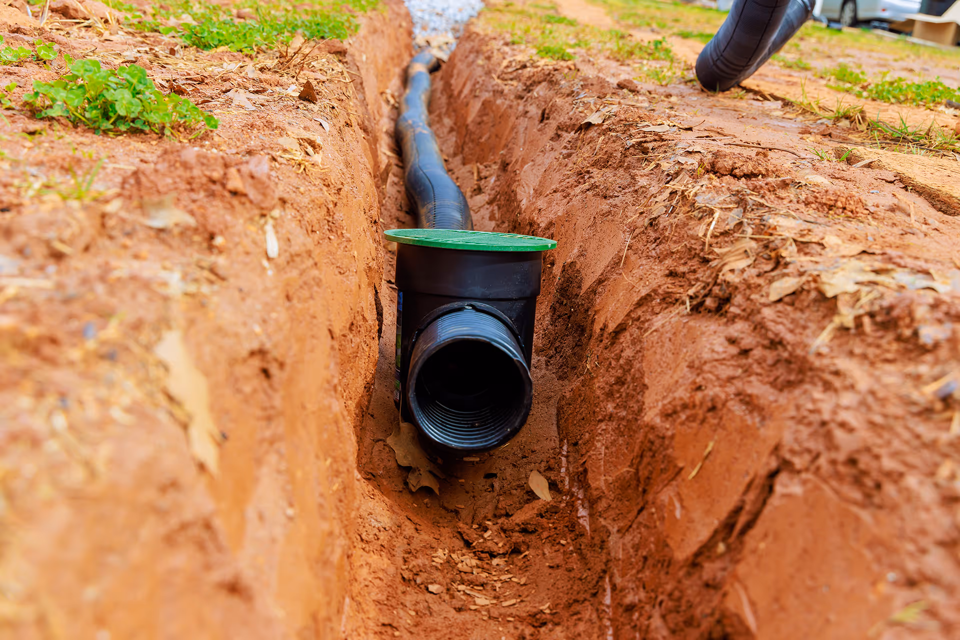 French drain installation by Roi Property Services in Metro Detroit
