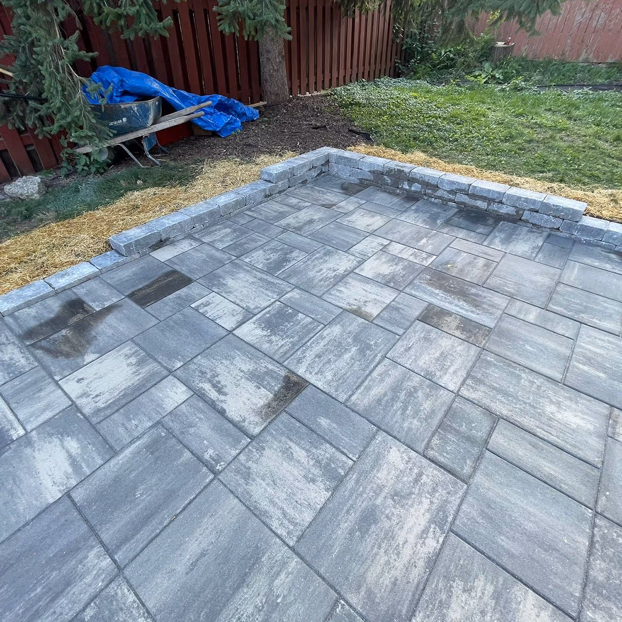 Professionally installed paver patio by Roi Property Services built for long term performance in Metro Detroit