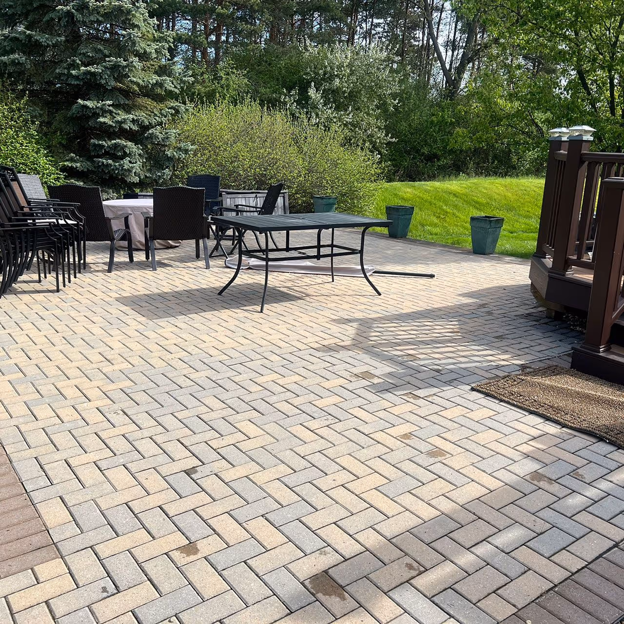 Hardscape steps and landings built for long term durability