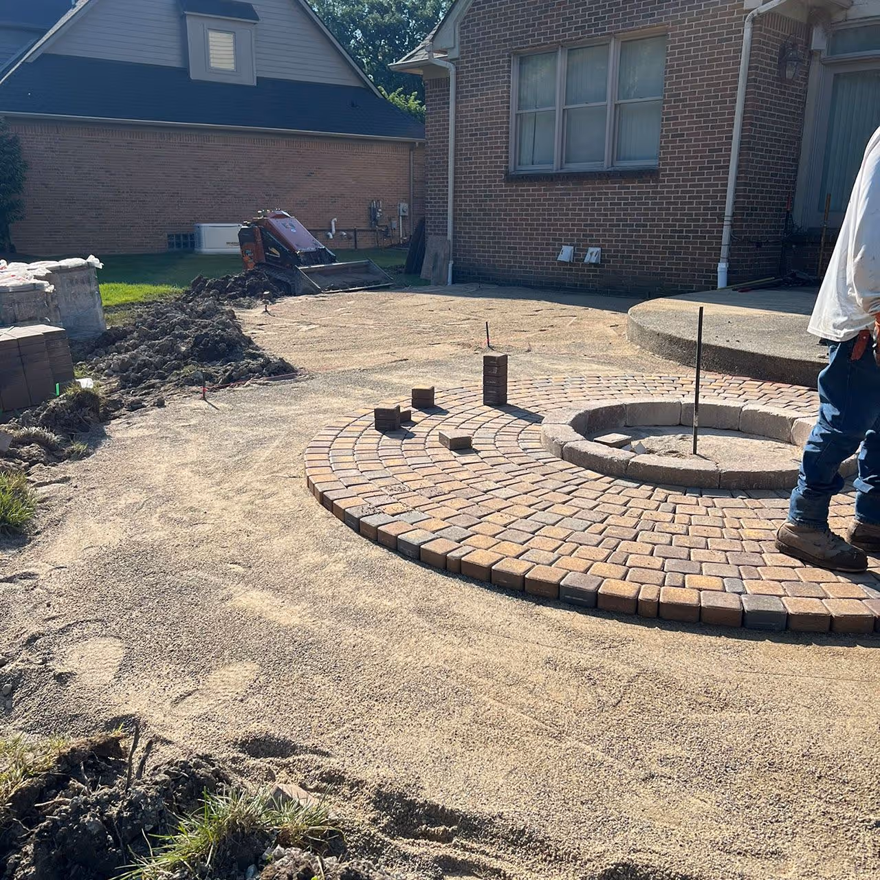 Custom paver patio installation by Roi Property Services in Metro Detroit
