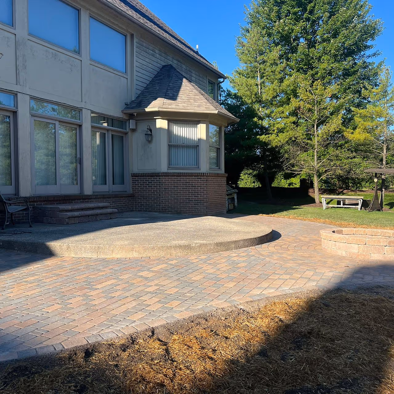 Driveway paver overlay project in Metro Detroit