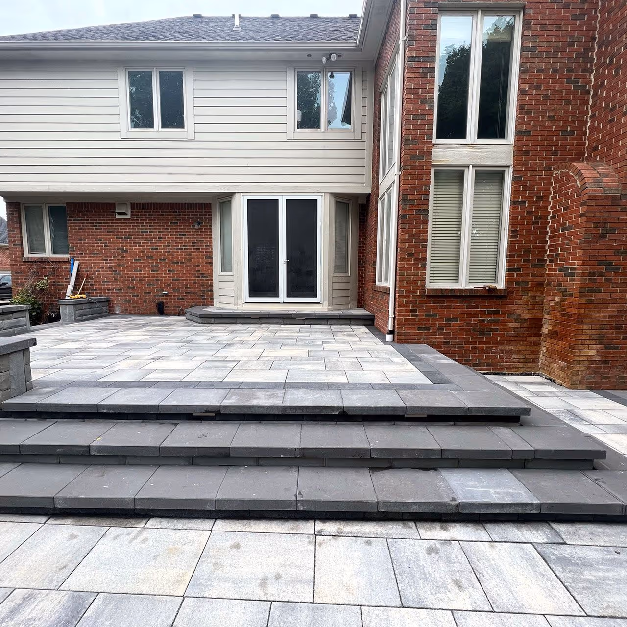 Hardscape steps and landings installation near me