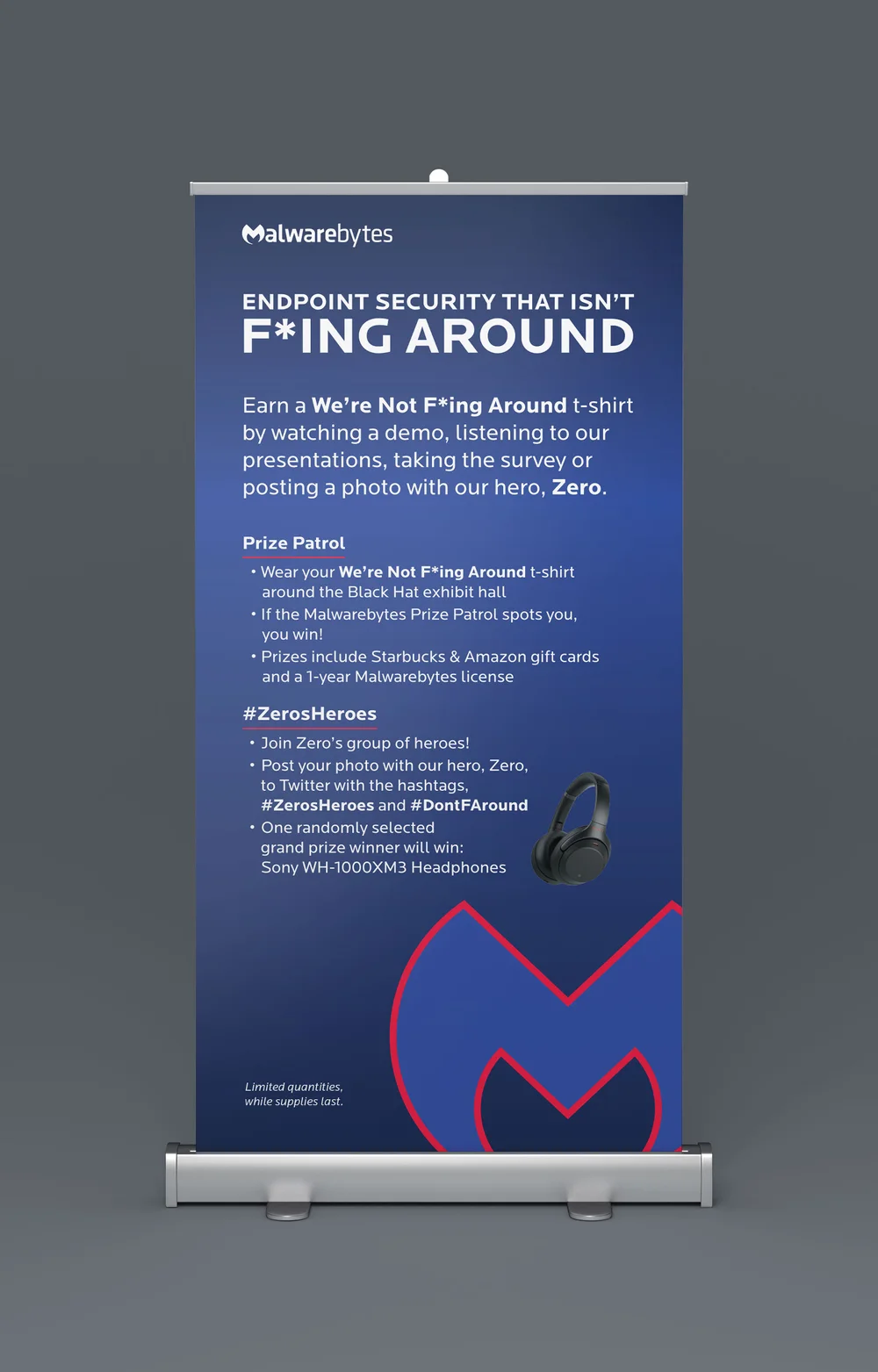 Malwarebytes Trade Show Banner